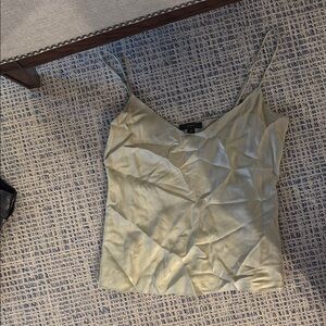 Jcrew xs Satin Green Top